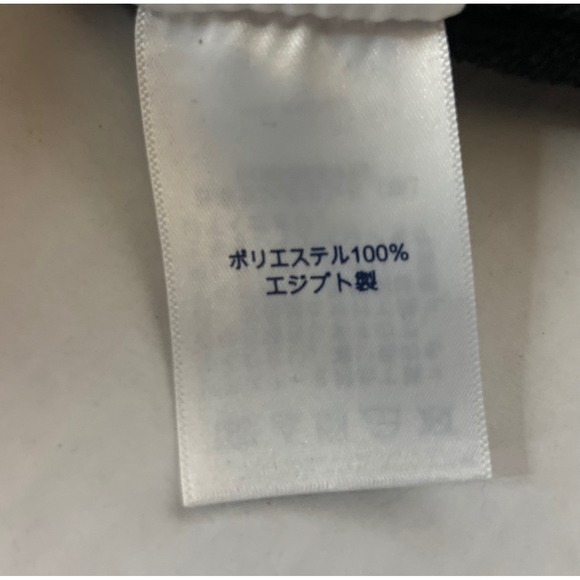 Lands End Black Fleece Jacket Mens Size Medium Zip Up Blue Trim Textured - Picture 9 of 14